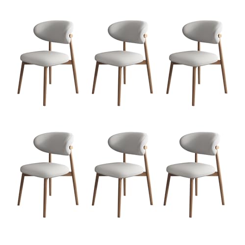 JSLXNDM Esszimmerstühle 4er Set Ergonomisches Design,Hölzerne Esszimmerstühle Atmungsaktiver Baumwoll- und Leinenstoff küchenstühle 4er Set Geeignet für Wohn- und Esszimmer von JSLXNDM