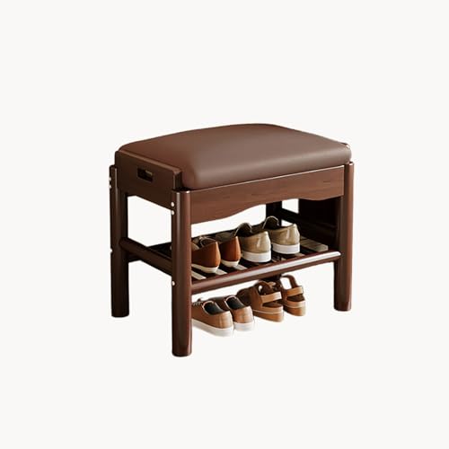 JSLXNDM Schuhbank mit Sitzfläche 2 Ebenen, Schuhbank mit Klappdeckel schuhs hrank schuhschrank Massivholz Geeignet für Eingangsbereiche Flure und Haustüren Walnut+Walnut Cushion 17.7 * 11.8 * 15.7 JSLXNDM Schuhbank mit Sitzfläche 2 Ebenen, Schuhbank mit Klappdeckel schuhs hrank schuhschrank Massivholz Geeignet für Eingangsbereiche Flure und Haustüren Walnut+Walnut Cushion 17.7 * 11.8 * 15.7 von JSLXNDM
