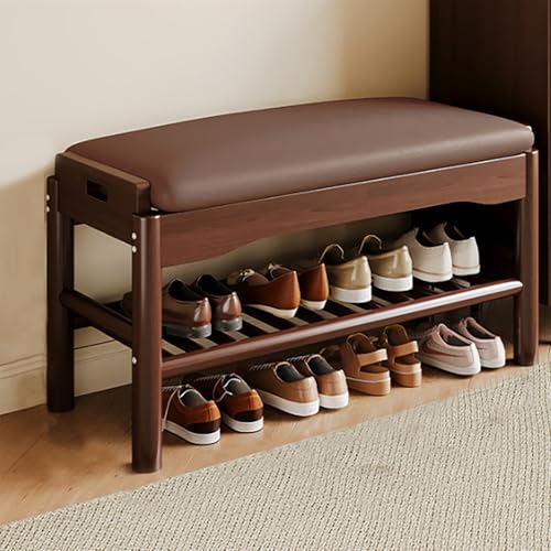 JSLXNDM Schuhbank mit Sitzfläche 2 Ebenen, Schuhbank mit Klappdeckel schuhs hrank schuhschrank Massivholz Geeignet für Eingangsbereiche Flure und Haustüren Walnut+Walnut Cushion 23.6 * 11.8 * 15.7in JSLXNDM Schuhbank mit Sitzfläche 2 Ebenen, Schuhbank mit Klappdeckel schuhs hrank schuhschrank Massivholz Geeignet für Eingangsbereiche Flure und Haustüren Walnut+Walnut Cushion 23.6 * 11.8 * 15.7in von JSLXNDM