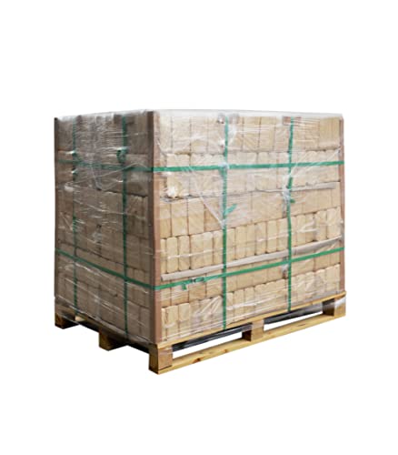 Holzbriketts aus Kiefernholz (100% Kiefer) auf 1 Palette - für Kamin, Ofen, Grill, Smoker - 480 kg oder 720 kg (480 kg) von JSM-Brennholz
