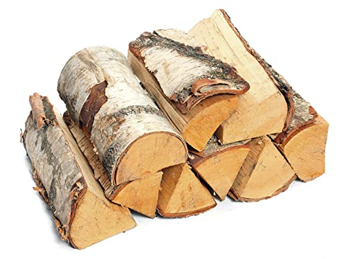 JSM® Birkenholz - Brennholz Kaminholz Feuerholz Grillholz Smokerholz Birke – Birch Wood Logs – 13KG oder 26KG – Scheitlänge ca. 25 cm (26 KG) von JSM-Brennholz