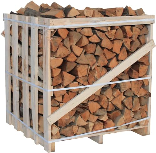 JSM-Brennholz Brennholz Buche - Scheitänge 25cm / 33 cm - 1,6 SRM/ 1RM - 1 Palette - für Kamin, Ofen, Grill, Smoker (Scheitlänge 25 cm) von JSM-Brennholz
