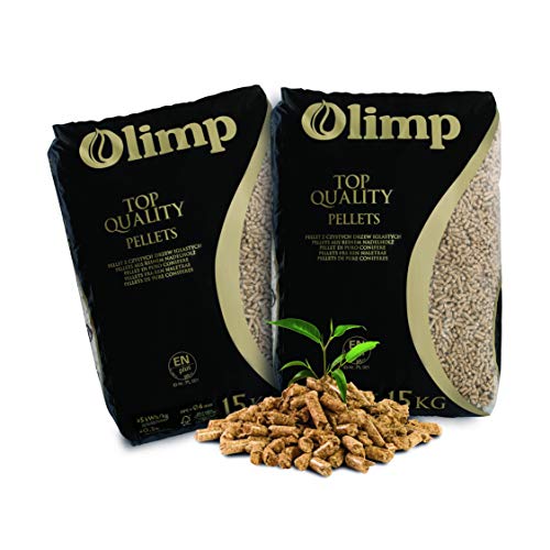 JSM-Brennholz - Holzpellets Olimp Premium-Qualität - Sackware (2 x 15 kg) EN Plus A1 von JSM-Brennholz