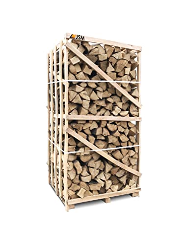 JSM-Brennholz Weißbuche Brennholz auf Paletten - 2.9 SRM/1.8 RM - für Kamin, Ofen, Grill, Smoker - Scheitlänge 25 cm oder 33 cm (Scheitlänge 25 cm) von JSM-Brennholz