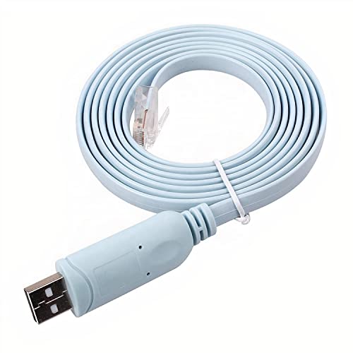 JSM FITNESS USB zu RJ-45 Konsolenkabel zur Konfiguration von Netzwerkgeräten - Länge 1.8m und FTDI Chip, Console cable für Cisco Routers und Switches, funktioniert mit Windows, Linux, Mac JSM FITNESS USB zu RJ-45 Konsolenkabel zur Konfiguration von Netzwerkgeräten - Länge 1.8m und FTDI Chip, Console cable für Cisco Routers und Switches, funktioniert mit Windows, Linux, Mac von JSM FITNESS
