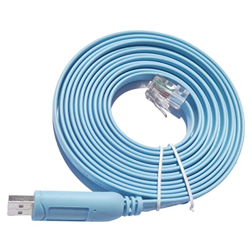 JSM FITNESS USB zu RJ-45 Konsolenkabel zur Konfiguration von Netzwerkgeräten - Länge 3m und FTDI Chip, Console cable für Cisco Routers und Switches, funktioniert mit Windows, Linux, Mac JSM FITNESS USB zu RJ-45 Konsolenkabel zur Konfiguration von Netzwerkgeräten - Länge 3m und FTDI Chip, Console cable für Cisco Routers und Switches, funktioniert mit Windows, Linux, Mac von JSM FITNESS