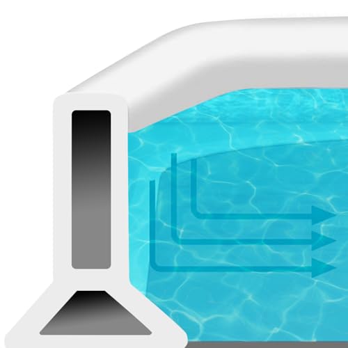 2M Schwallschutzleiste Dusche Selbstklebend, Silikon-Dichtstreifen für sofortigen Schwallschutz Dusche & Waschbecken, Ideal für Küchen Bäder Waschbecken 2M Schwallschutzleiste Dusche Selbstklebend, Silikon-Dichtstreifen für sofortigen Schwallschutz Dusche & Waschbecken, Ideal für Küchen Bäder Waschbecken von JSMTKJ