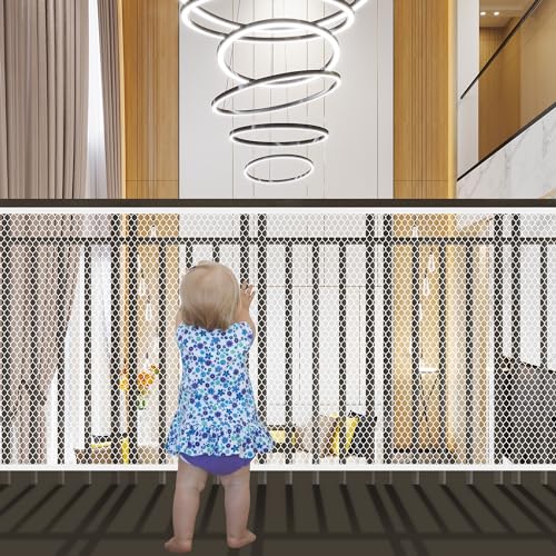 3 Meter Treppenschutznetz, Kinder Sicherheitsnetz, Treppe Geländer Zaun Mesh, Baby Balkonnetz Treppenschutznetz für Kinder,Safety Net,für Babys von JSMTKJ