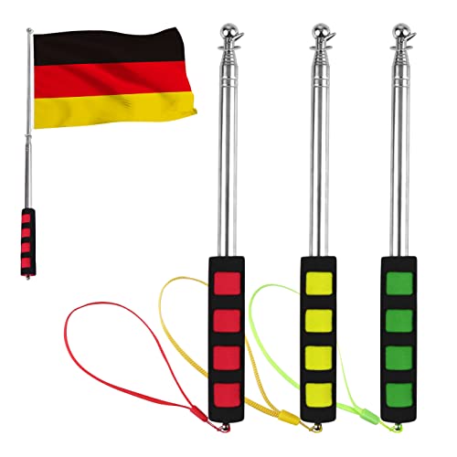 JSMTKJ 3 Stücke Teleskop Fahnenmast Edelstahl Fahnenmast Tragbarer Ausziehbarer Tragbarer Fahnenmast für Reise Camping Ausflüge Wettbewerbe Reiseleiter Lehrer JSMTKJ 3 Stücke Teleskop Fahnenmast Edelstahl Fahnenmast Tragbarer Ausziehbarer Tragbarer Fahnenmast für Reise Camping Ausflüge Wettbewerbe Reiseleiter Lehrer von JSMTKJ