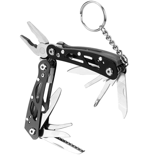 Multifunktionszange 12 in 1 Multi-Tool Multifunktion mit Zange Klappmesser Faltbares Mulitool Camping Flaschenöffner und Karabiner mit Nylontasche für Camping, Reparatur Multifunktionszange 12 in 1 Multi-Tool Multifunktion mit Zange Klappmesser Faltbares Mulitool Camping Flaschenöffner und Karabiner mit Nylontasche für Camping, Reparatur von JSMTKJ