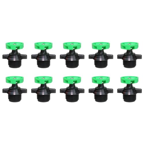 10 x 1,27 cm automatische rotierende Sprinklerköpfe, Mikro-Sprinkler, 360-Grad-Bewässerungsdrehung, für Gartenbegrünungssprinkler von JSNKJLMN