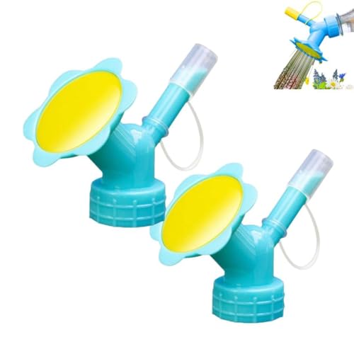 2 x Sprinkler, Doppelkopf-Sprinkler, Gießkanne für den Innenbereich, Kunststoff, klein, Bot Head Sprinkler, von JSNKJLMN