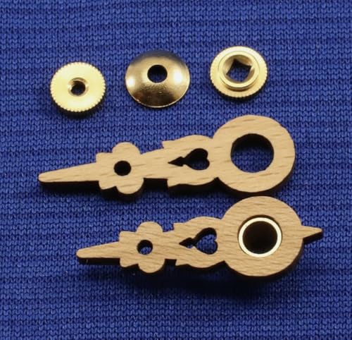 Kuckucksuhr-Ersatzteil-Set aus Holz, passend für Regula-Uhrwerke für 80 mm oder 3 1/8 Zoll Zifferblatt mit Muttern von JSORM