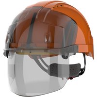 Arbeitsschutzhelm mit belüftetem Rastersichtschirm EVO VISTAshield Orange/Rauch Arbeitsschutzhelm mit belüftetem Rastersichtschirm EVO VISTAshield Orange/Rauch von JSP