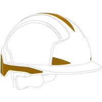Set aus 10 selbstklebenden CR2-Reflexaufklebern für den EVOLite-Helm Gelb von JSP