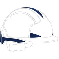 Set aus 10 selbstklebenden reflektierenden Stickern CR2 für EVOLite-Helme in Blau von JSP