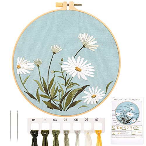 JSRQT Kreuzstich Set Blumenmuster, Sticken Set Erwachsene Gestempeltes Stickerei Starter Kit, Anfänger Stickerei Set Cross Stitch Kit, Embroidery Kit Stickset DIY Handgemachte Kreuzstich Set JSRQT Kreuzstich Set Blumenmuster, Sticken Set Erwachsene Gestempeltes Stickerei Starter Kit, Anfänger Stickerei Set Cross Stitch Kit, Embroidery Kit Stickset DIY Handgemachte Kreuzstich Set von JSRQT