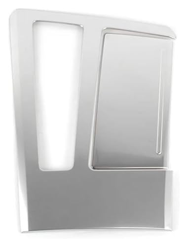 JSRVQKMS Zierleiste Autodekoration Für A6 C8 2019-2022 Car Center Control Gear Shift Box Panel Rahmenverkleidung Carbon Pattern Cover Innenzubehör(Silver) von JSRVQKMS
