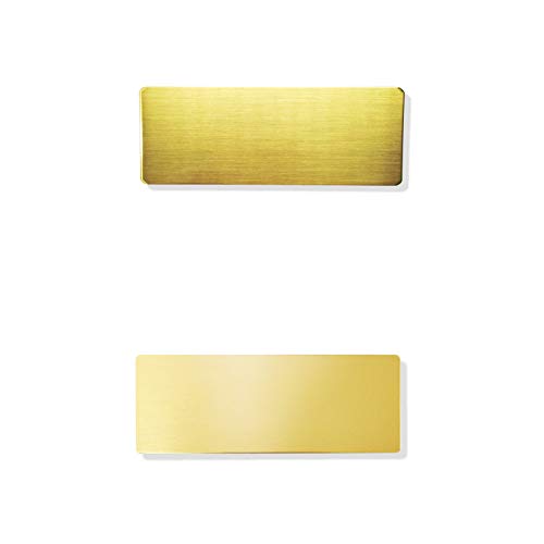 Graviertes poliertes Messingschild Türschild Namensschild Klingelschild Briefkastenschild (ungebohrt, 80x30) von JSSC Neugart GmbH