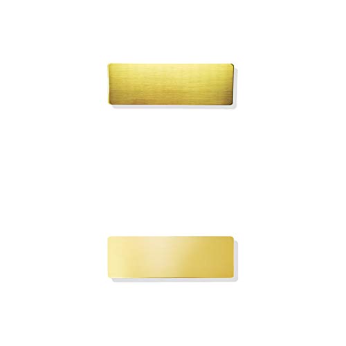 Graviertes poliertes Messingschild Türschild Namensschild Klingelschild Briefkastenschild (ungebohrt, 60x20mm) von JSSC Neugart GmbH