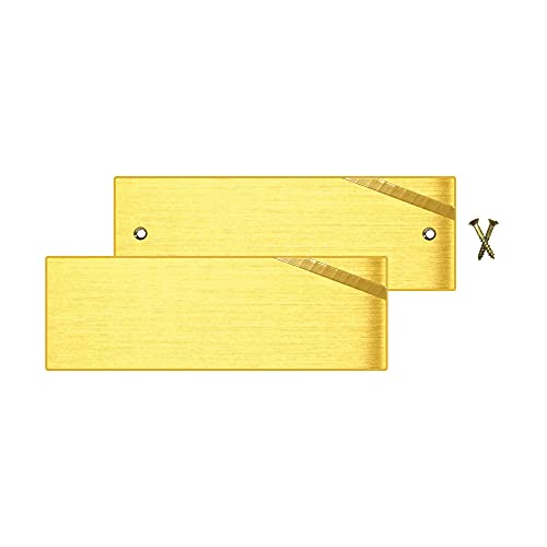 Türschild aus Messing mit Hammerschlag/Diamantschlag, gebohrt/ungebohrt mit UV-Druck (rechts oben, 150x50) von JSSC Neugart GmbH