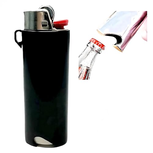 Metall Feuerzeug Koffer passend für BIC mit Flaschenöffner Standard volle Größe in J6 EDC Mehrzweck Outdoor Survival Feuerzeug Metall Feuerzeug Hülse in Schwarz Metall Feuerzeug Koffer passend für BIC mit Flaschenöffner Standard volle Größe in J6 EDC Mehrzweck Outdoor Survival Feuerzeug Metall Feuerzeug Hülse in Schwarz von JSSELLER