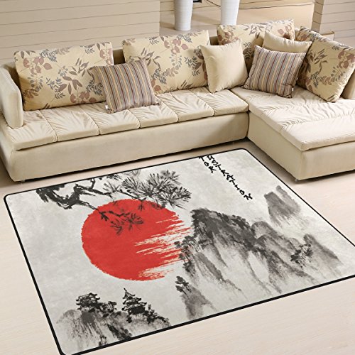 Wohnzimmer Teppiche Japanische Möbel Teppich Weich Schlafzimmer Teppich für Kinder Play Home Decor Boden Teppich und Teppiche 63 x 48 Inch von JSTEL