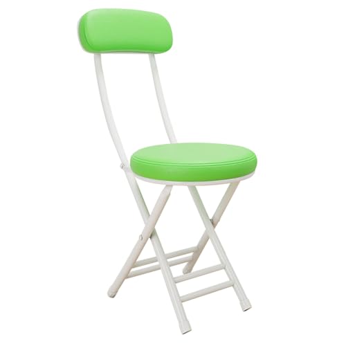 Gepolsterter Klapphocker Tragbarer Klappstuhl for Den Heimgebrauch Mit Bequemer Verstellbarer Rückenlehne Geringer Stellfläche Geeignet for Privathaushalte Konferenzräume(Dark green+white) von JSWHYBD