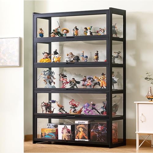 JSWHYBD Curio Vitrine Mit Acrylglastür Vitrine Im Wohnzimmer 3-5-stufige Vitrine, Vitrinen Aus Natürlichem Bambus Für Sammlerstücke Aufbewahrungsschrank Mit Hoher Kapazität JSWHYBD Curio Vitrine Mit Acrylglastür Vitrine Im Wohnzimmer 3-5-stufige Vitrine, Vitrinen Aus Natürlichem Bambus Für Sammlerstücke Aufbewahrungsschrank Mit Hoher Kapazität von JSWHYBD