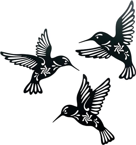 JSWLYWMTPJ 3 Stück Metall Wanddeko Schwarz Vögel Außen Wohnzimmer Garten Kolibri Dekoration,Wandschmuck Kolibri Für Haus Garten Dekoration Wandkunst Metall JSWLYWMTPJ 3 Stück Metall Wanddeko Schwarz Vögel Außen Wohnzimmer Garten Kolibri Dekoration,Wandschmuck Kolibri Für Haus Garten Dekoration Wandkunst Metall von JSWLYWMTPJ