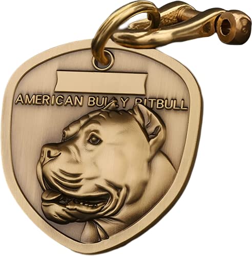 Schild Kupfer Hundemarke Personalisiert Mit Gravur,Amerikanischer Bully Pitbull Verschiedene Dog ID Tag Schild Kupfer Hundemarke Personalisiert Mit Gravur,Amerikanischer Bully Pitbull Verschiedene Dog ID Tag von JSWLYWMTPJ