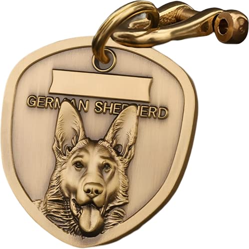 JSWLYWMTPJ Schild Kupfer Hundemarke Personalisiert Mit Gravur,Deutscher Schäferhund Verschiedene Dog ID Tag JSWLYWMTPJ Schild Kupfer Hundemarke Personalisiert Mit Gravur,Deutscher Schäferhund Verschiedene Dog ID Tag von JSWLYWMTPJ