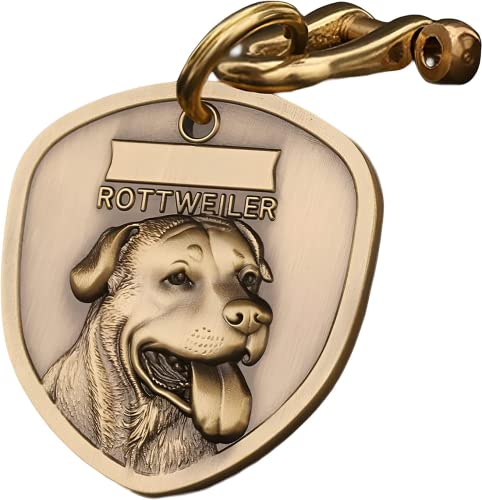 Schild Kupfer Hundemarke Personalisiert Mit Gravur,Rottweiler Verschiedene Dog ID Tag Schild Kupfer Hundemarke Personalisiert Mit Gravur,Rottweiler Verschiedene Dog ID Tag von JSWLYWMTPJ