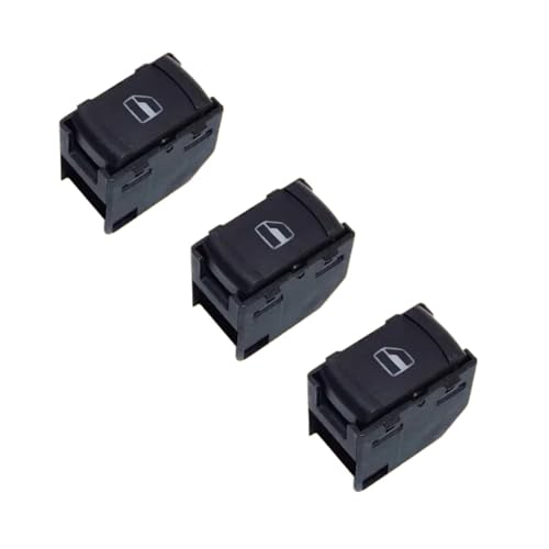 Electric Power Fensterheber Für Bora Für Jetta Für VW Für Golf Für MK4 Für Passat B5 1J4959857 3BD959857 Power Fenster Control Schalter Taste Rot 9pin(3 PCS) von JSYALMSLW