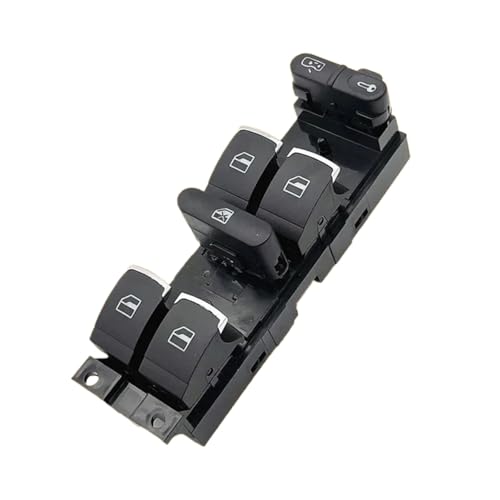 Electric Power Fensterheber Für Bora Für Jetta Für VW Für Golf Für MK4 Für Passat B5 1J4959857 3BD959857 Power Fenster Control Schalter Taste Rot 9pin(Silver Window) von JSYALMSLW