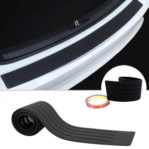 JSYDMA Auto Heckstoßstangenschutz für Audi A4 B9 A5 Q5 Q5L A6 Q7 S4 S5 SQ5, Stoßstangenschutz Gummi Anti-Kratz, Selbstklebender heckstoßstangenschutz, B-104 cm von JSYDMA