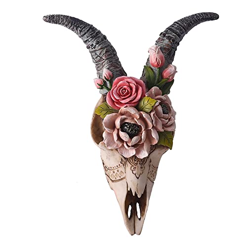 JSZDFSV 3D-Simulationsblume Ziege Schädel Figur Indoor Outdoor Wandbehang Tierskulptur Kunstwerk Requisiten Ornament Dekoration JSZDFSV 3D-Simulationsblume Ziege Schädel Figur Indoor Outdoor Wandbehang Tierskulptur Kunstwerk Requisiten Ornament Dekoration von JSZDFSV