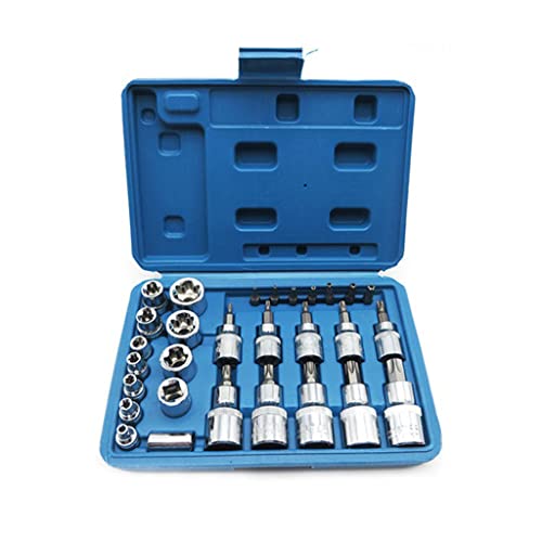 Star Steckschlüssel- und Bit-Set, 29-teilig, männlich und weiblich & für T-Steckschlüssel-Bits für Stahl-Stecknuss & Bit-Set inkl Star Steckschlüssel- und Bit-Set, 29-teilig, männlich und weiblich & für T-Steckschlüssel-Bits für Stahl-Stecknuss & Bit-Set inkl von JSZDFSV