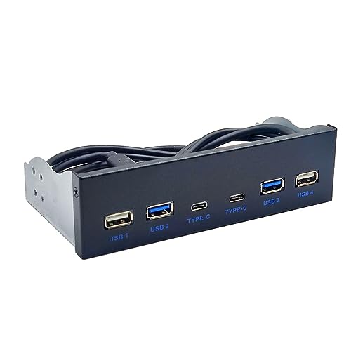 JSZDFSV USB 3.0 Frontpanel für Desktop 5,25 Zoll CD-ROM Laufwerksschacht USB 3.0/3.2 19Pin USB 2.0 9Pin auf 2x USB Typ C + 2x USB 3.0 + 2x2.0 USB 3.0 Frontpanel JSZDFSV USB 3.0 Frontpanel für Desktop 5,25 Zoll CD-ROM Laufwerksschacht USB 3.0/3.2 19Pin USB 2.0 9Pin auf 2x USB Typ C + 2x USB 3.0 + 2x2.0 USB 3.0 Frontpanel von JSZDFSV