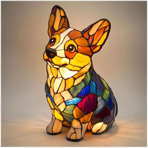 JSvsza Corgi Mops LED Lampe Tischleuchte Bulldogge/Dackel Design - Kuschliges Nachtlicht für Hundeliebhaber, Kunstharz Schlafzimmer-Beleuchtung, USB-Lampe Tierfreunde, Corgi A JSvsza Corgi Mops LED Lampe Tischleuchte Bulldogge/Dackel Design - Kuschliges Nachtlicht für Hundeliebhaber, Kunstharz Schlafzimmer-Beleuchtung, USB-Lampe Tierfreunde, Corgi A von JSvsza