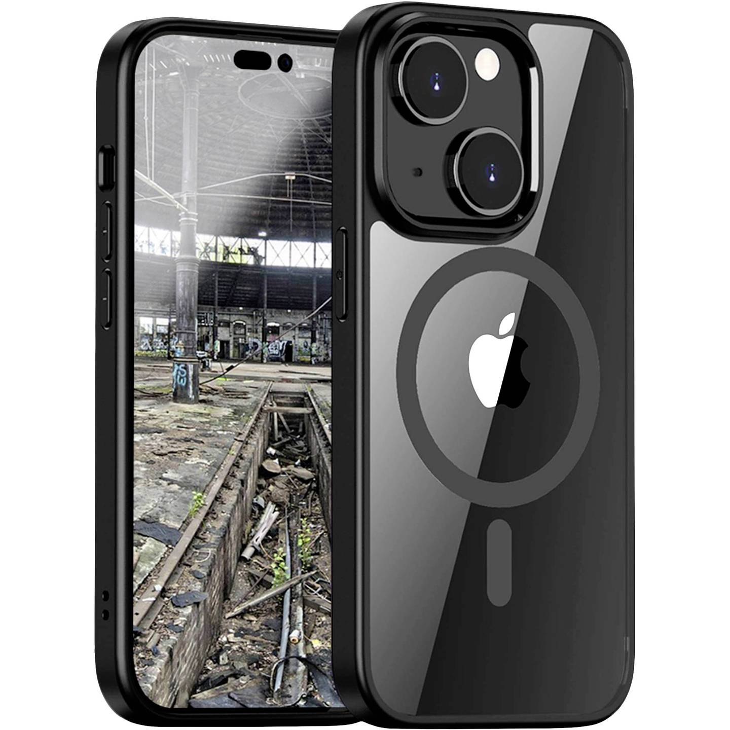 Jt Berlin Back Case Pankow Hybrid I Phone 13 Schwarz Mag Safe Kompatibilität Cover B-Ware von JT Berlin