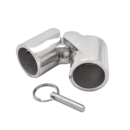 JT-HLM 316SS Marine Grade Bootsrohrverbinder 7/8 Zoll (22 mm) O.D.Rohr/Rohr Handlauf Fitting Folding Swivel Kupplung Tube Joint Connector Tube von JT-HLM