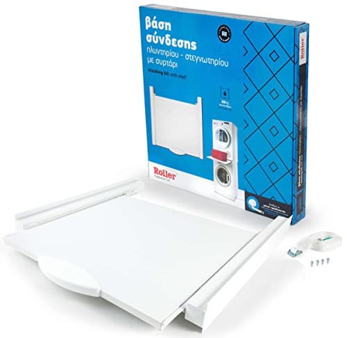 Roller Verbindungsrahmen mit Ablage für Waschmaschine Trockner 60x60 cm Weiß Roller Verbindungsrahmen mit Ablage für Waschmaschine Trockner 60x60 cm Weiß von JT-Lizenzen