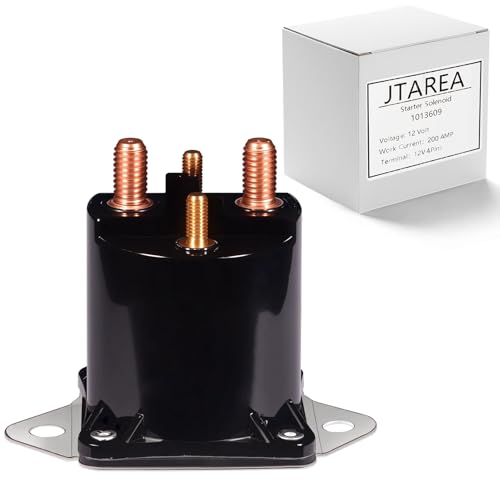 JTAREA 1013609 Magnetrelais Anlasser 12V Anlasserrelais Starterrelais Starter Solenoid für Club Car DS Precedent Gas Golfwagen ab 1984 1012275 435-154 LPL6003 von JTAREA