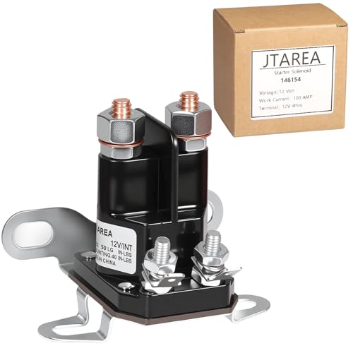JTAREA 146154 145673 Starterrelais Anlasserrelais Magnetschalter 12V Anlasser Relais Starter Solenoid Starter-Magnetventil für Craftsman 175141 178861 168327 Poulan 532145673 von JTAREA