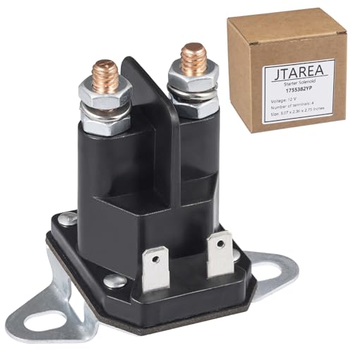 JTAREA 1755382YP Starterrelais Anlasserrelais Magnetschalter 12V Starter Solenoid Anlasser Ersatzteile für 35510 Countax 44814800 5321384-06 5321461-54 Snapper 1-8604 Toro 47-1910 740207 JTAREA 1755382YP Starterrelais Anlasserrelais Magnetschalter 12V Starter Solenoid Anlasser Ersatzteile für 35510 Countax 44814800 5321384-06 5321461-54 Snapper 1-8604 Toro 47-1910 740207 von JTAREA