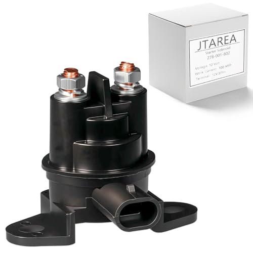 JTAREA 278-001-802 Starter Magnetrelais Starterrelais Magnetventil Ersatz für Sea-Doo 3D GS GSI GSX GTI GTS GTX HX LRV RX RXP RXT SP SPI SPX SUV XP XP800 Wake 278001802 278003012 Anlasser Relais von JTAREA