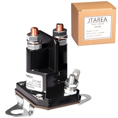 JTAREA 435-097 Anlasserrelais Magnetschalter Starterrelais 12V Starter Solenoid Anlasser Relais Kompatibel mit Murray 7701100MA 1002004MA 24285 424285 Toro 111674 6120-430-0500 53490009 JTAREA 435-097 Anlasserrelais Magnetschalter Starterrelais 12V Starter Solenoid Anlasser Relais Kompatibel mit Murray 7701100MA 1002004MA 24285 424285 Toro 111674 6120-430-0500 53490009 von JTAREA