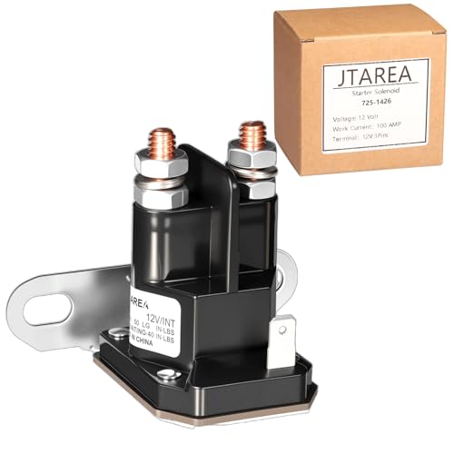 JTAREA 725-1426 Anlasserrelais Starterrelais Magnetschalter 12V 812-1211-211 Anlasser Relais Starter Solenoid Rasenmäher Ersatzteile für MTD 925-1426 925-1426A 725-1426A 725-0771 925-0771 von JTAREA