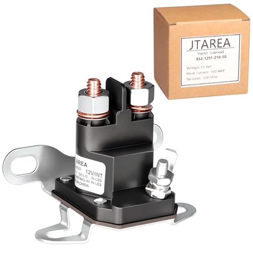 JTAREA 852-1251-210-50 Starter Magnetspule 12V Starterrelais Anlasserrelais Magnetschalter Anlasser Relais Ersatzteile für Bad Boy Zero Turn Rasenmäher ZT CZT MZ Modelle 108-5349-00 von JTAREA